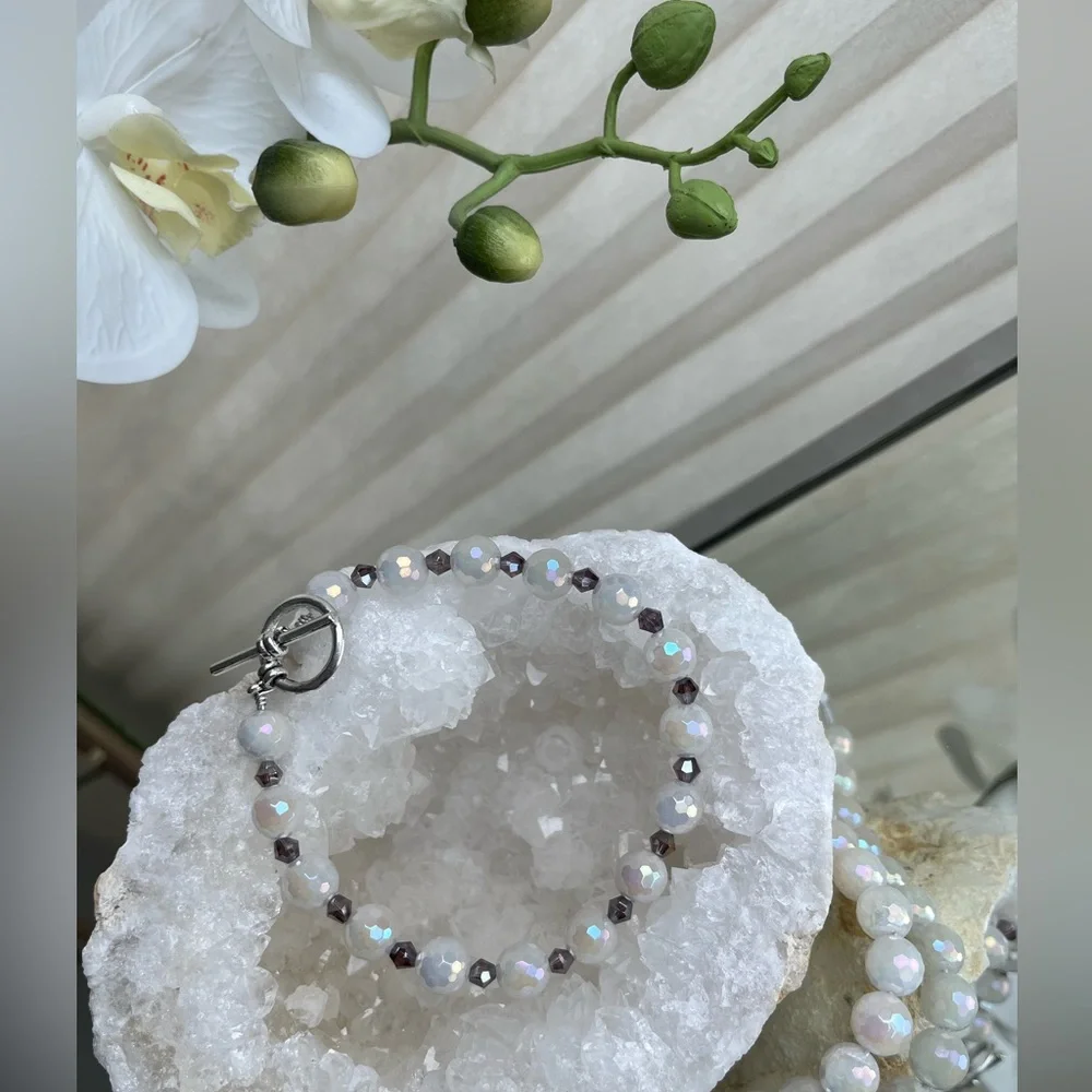 Genuine Moonstone Bracelet - Picture 4 of 6